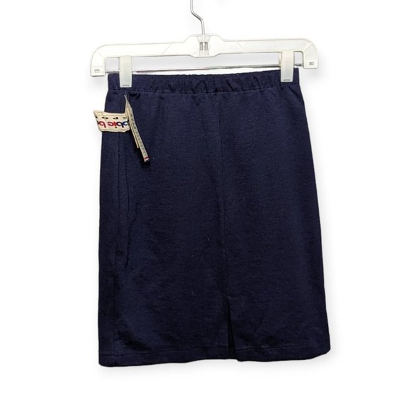 Vintage NWT Bobbie Brooks Sports Navy Knit Skirt Size Small - Picture 2 of 8